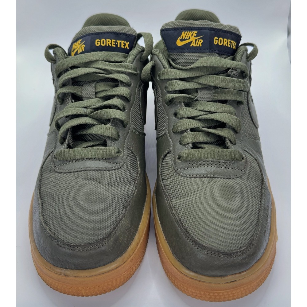 Nike Shoes Men Size 7.5 Air Force 1 Low Gore-Tex Medium Olive Waterproof Sneaker - Picture 2 of 8